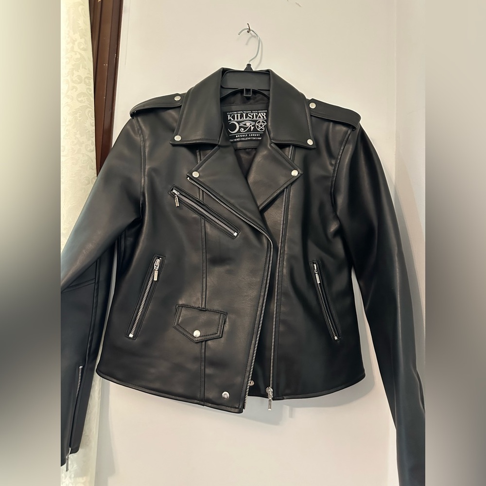 Killstar Black Vegan Leather Jacket
